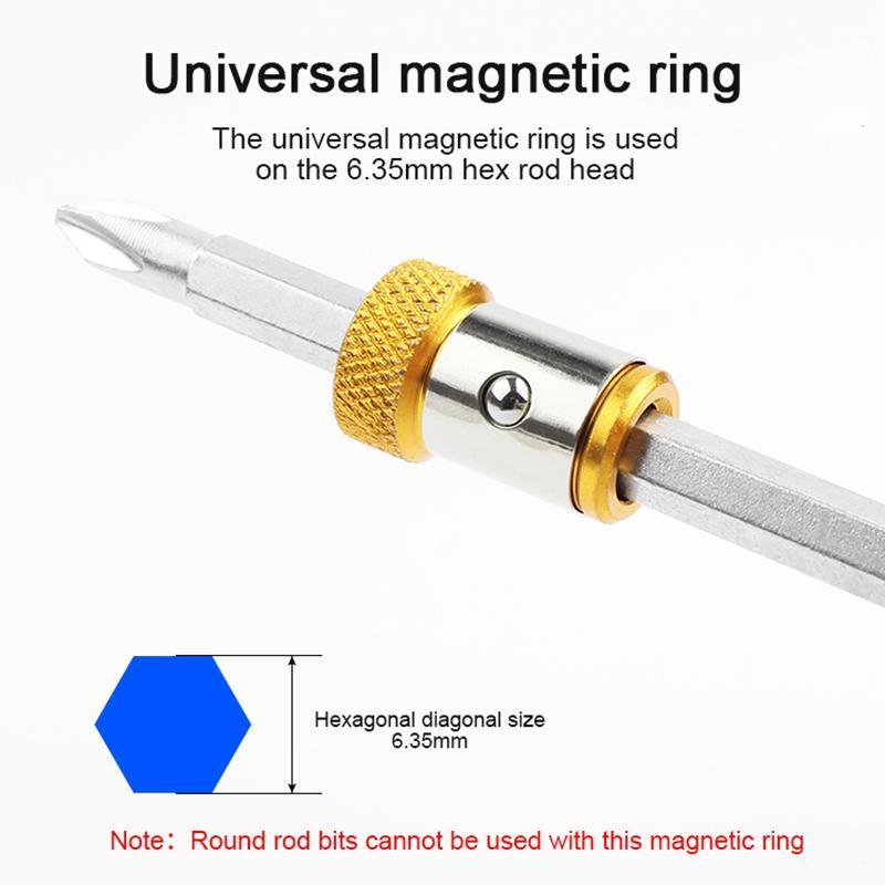 Stark magnetisieren Schrauberbit Heads Fit für Elektroschrauber Handschraubendreher Bohrmaschinen Druckluft Bohrmaschinen