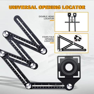 Aluminum Alloy Six-Fold Ruler Tile Opening Locator