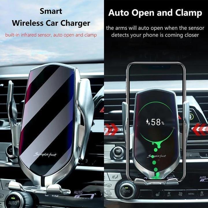 Wireless Automatic Sensor Car Phone Holder and Charger