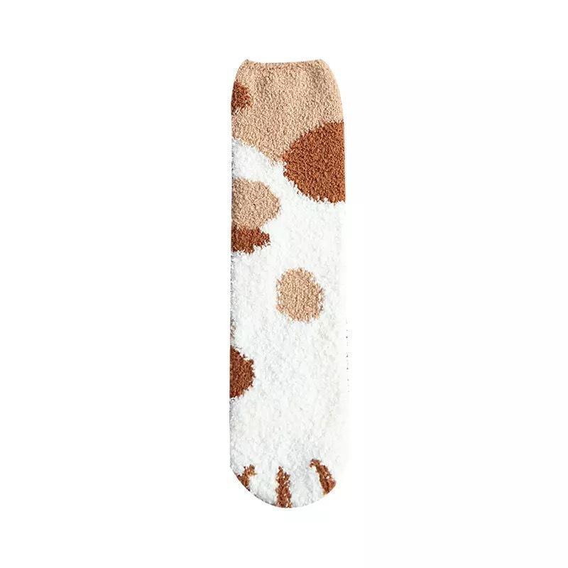 Winter Cat Claws Cute Thick Warm Sleep Floor Socks