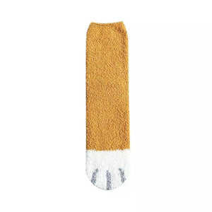 Winter Cat Claws Cute Thick Warm Sleep Floor Socks