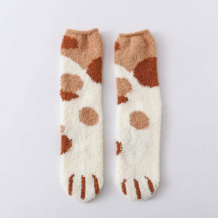 Winter Cat Claws Cute Thick Warm Sleep Floor Socks