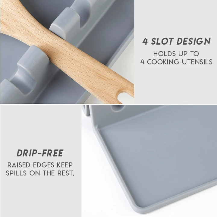 Kitchen Silicone Utensil Rest (Set of 2)